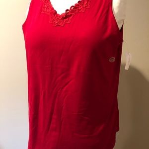 Christopher & Banks Red tank top XL